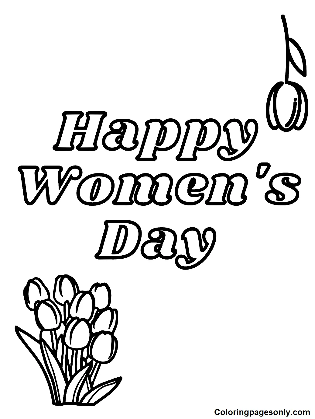 Dia De La Mujer Para Colorear 70
