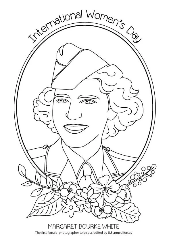 Dia De La Mujer Para Colorear 92