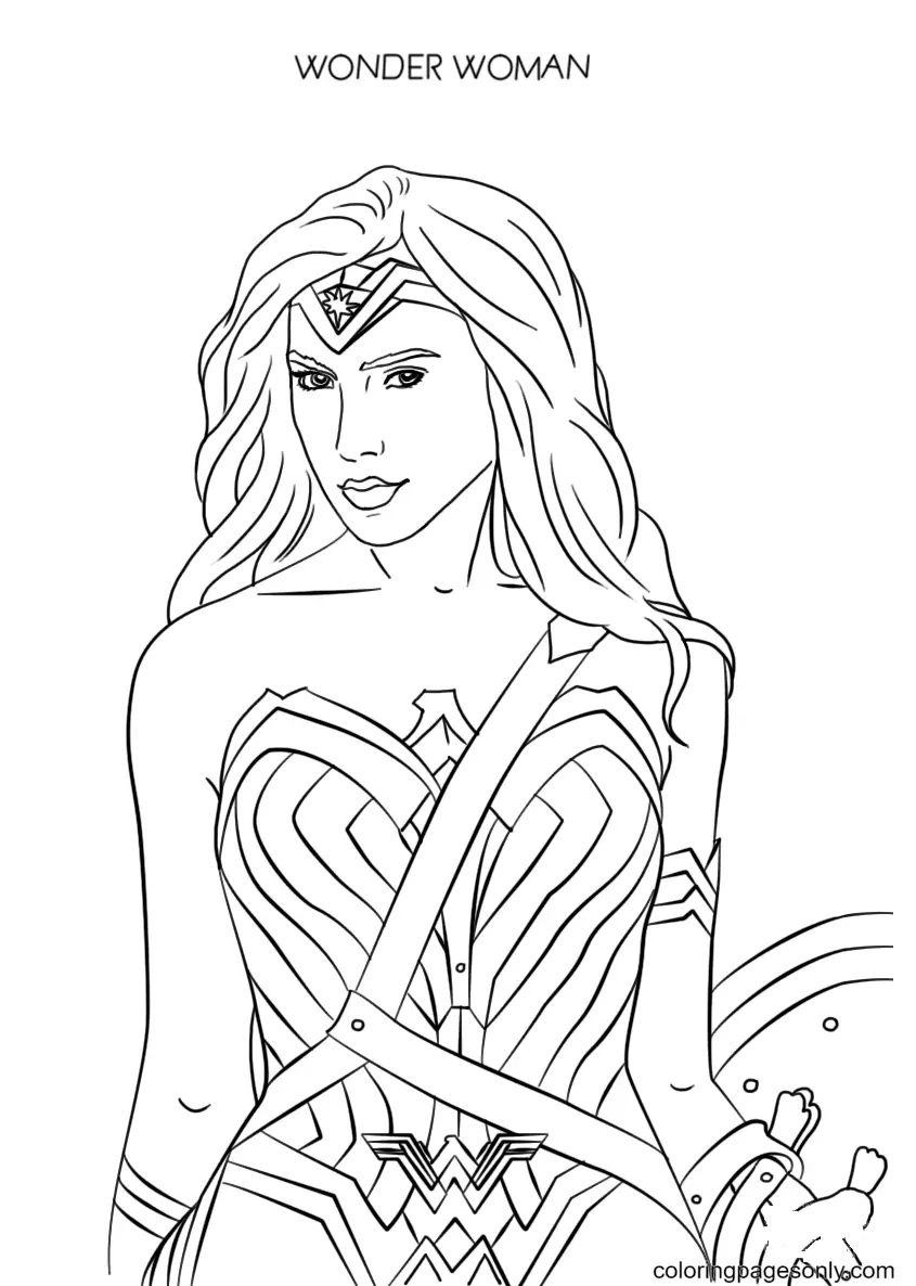 Wonder Woman Coloring Pages 10