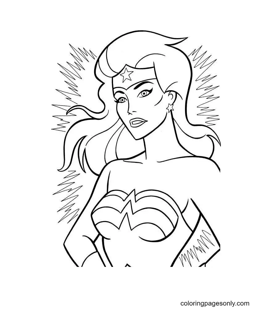Wonder Woman Coloring Pages 104