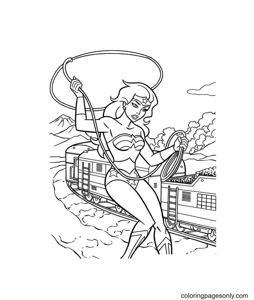 Wonder Woman Coloring Pages 11