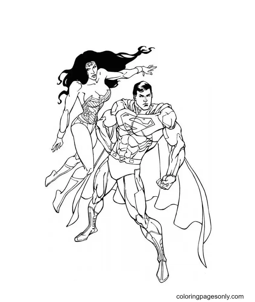 Wonder Woman Coloring Pages 12