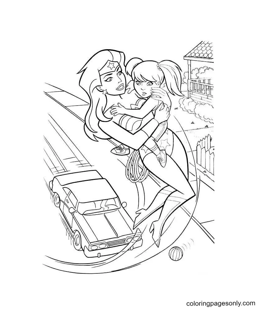 Wonder Woman Coloring Pages 125