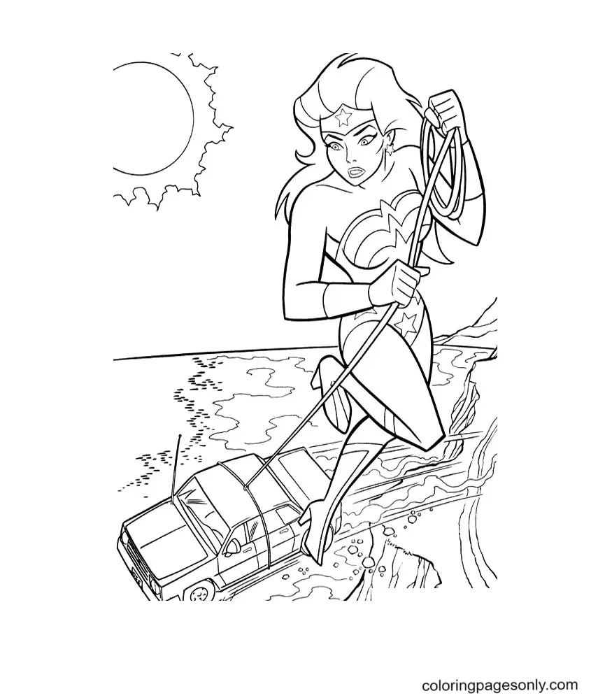 Wonder Woman Coloring Pages 131