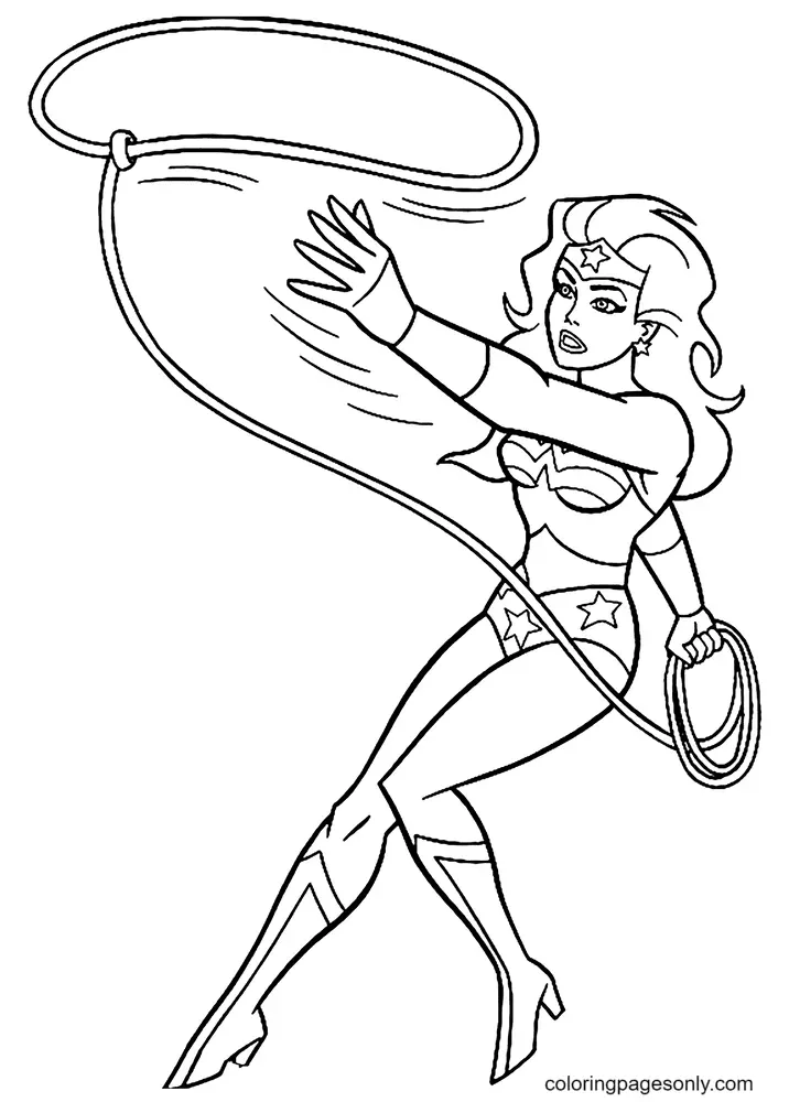 Wonder Woman Coloring Pages 14