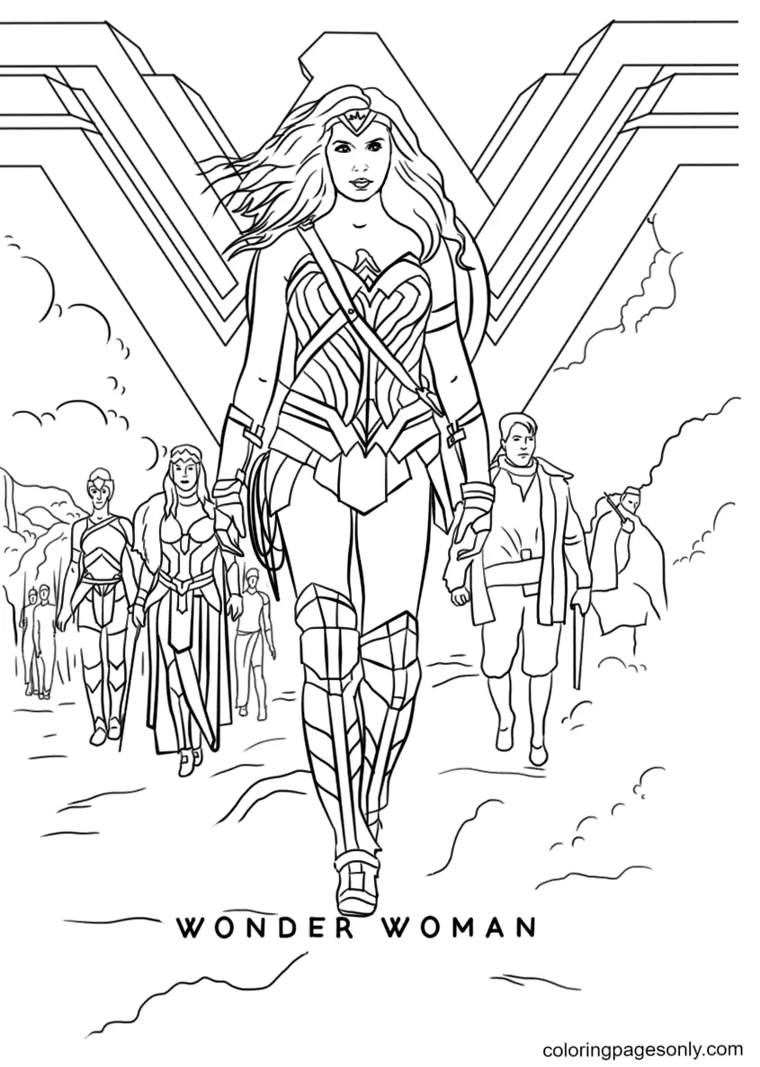 Wonder Woman Coloring Pages 16