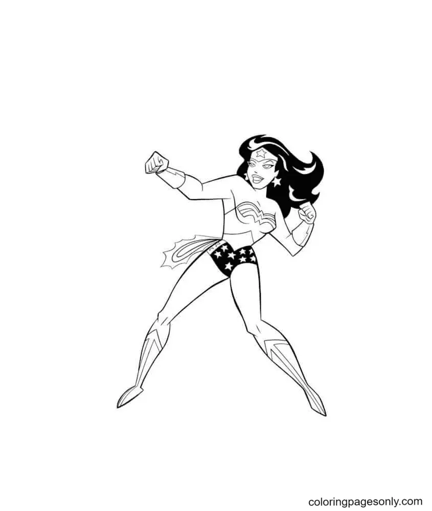 Wonder Woman Coloring Pages 18