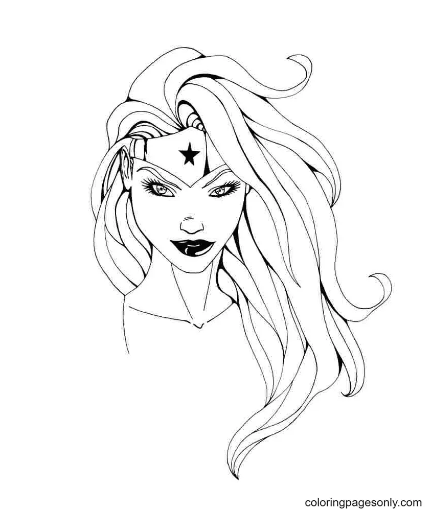 Wonder Woman Coloring Pages 19