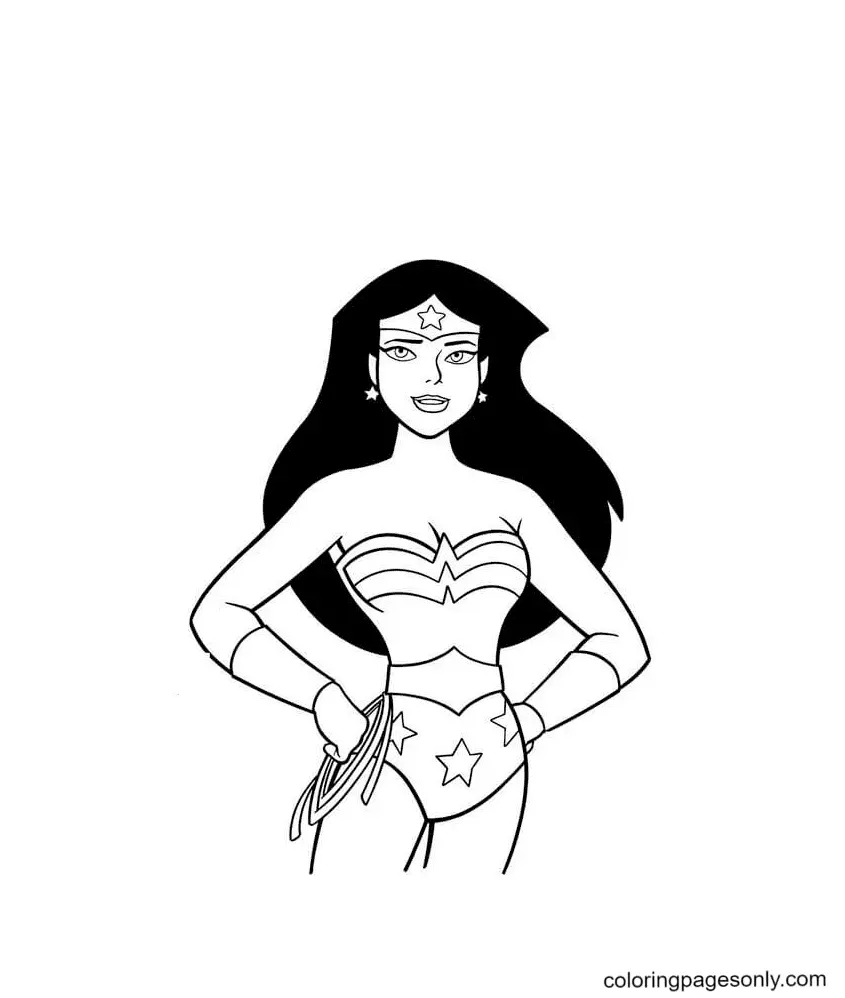 Wonder Woman Coloring Pages 22