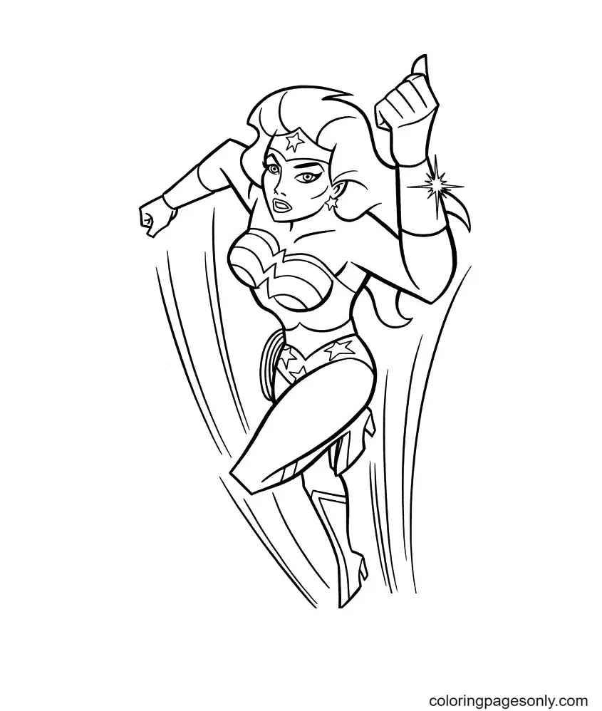 Wonder Woman Coloring Pages 23