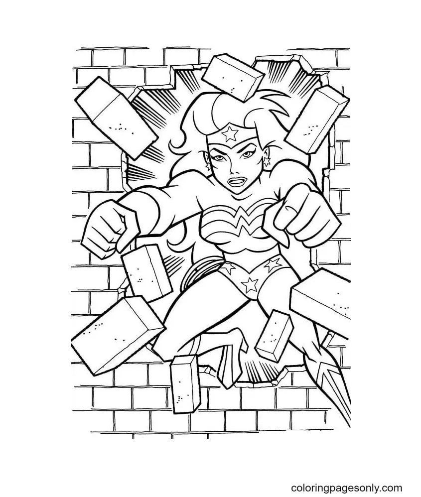 Wonder Woman Coloring Pages 24