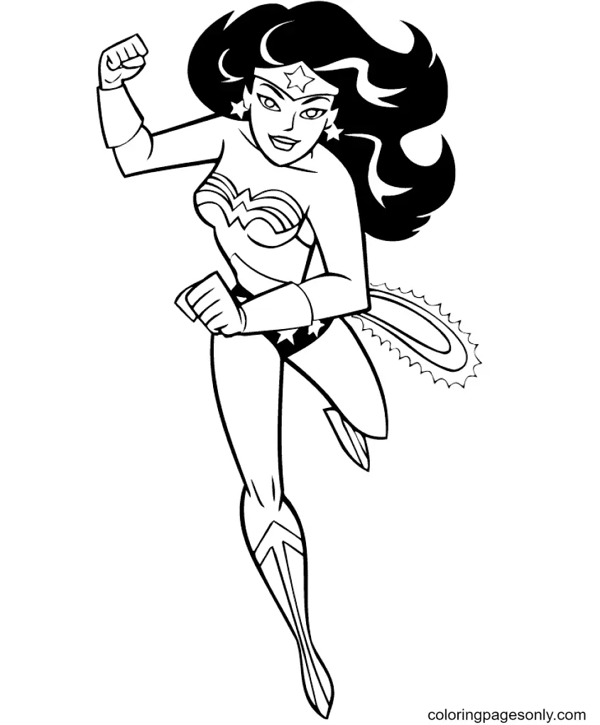 Wonder Woman Coloring Pages 31