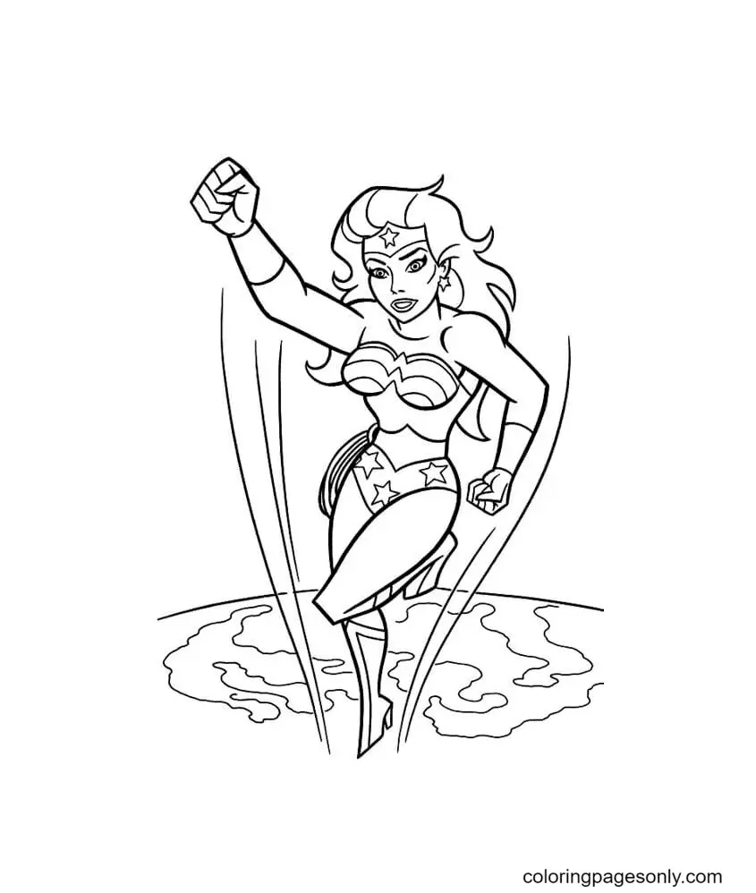 Wonder Woman Coloring Pages 38