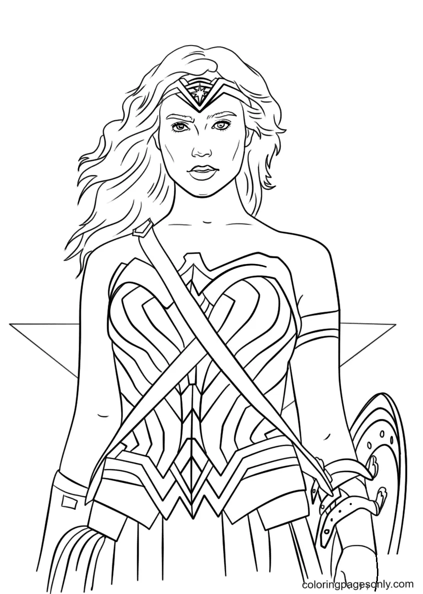 Wonder Woman Coloring Pages 4