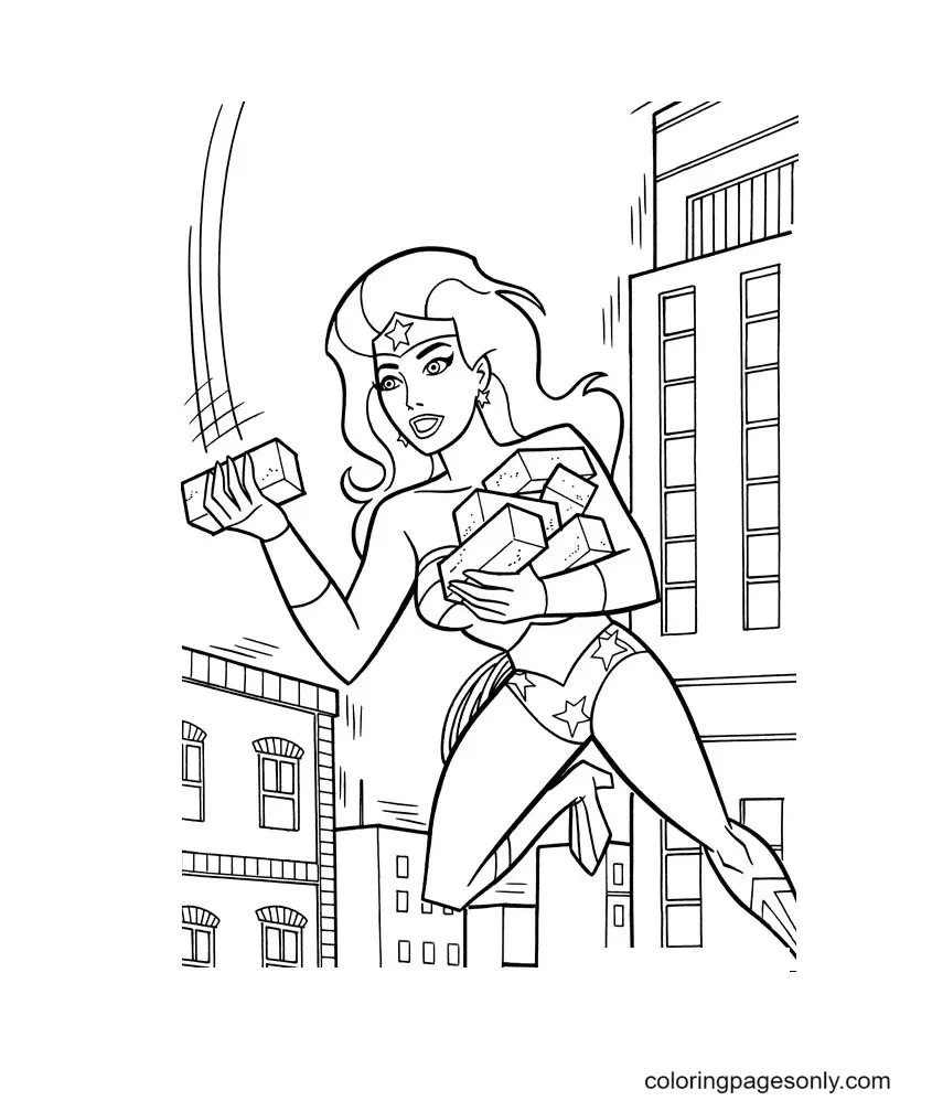 Wonder Woman Coloring Pages 41