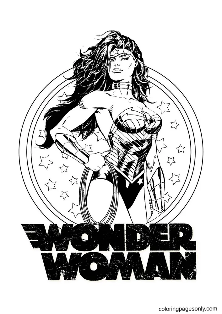 Wonder Woman Coloring Pages 5