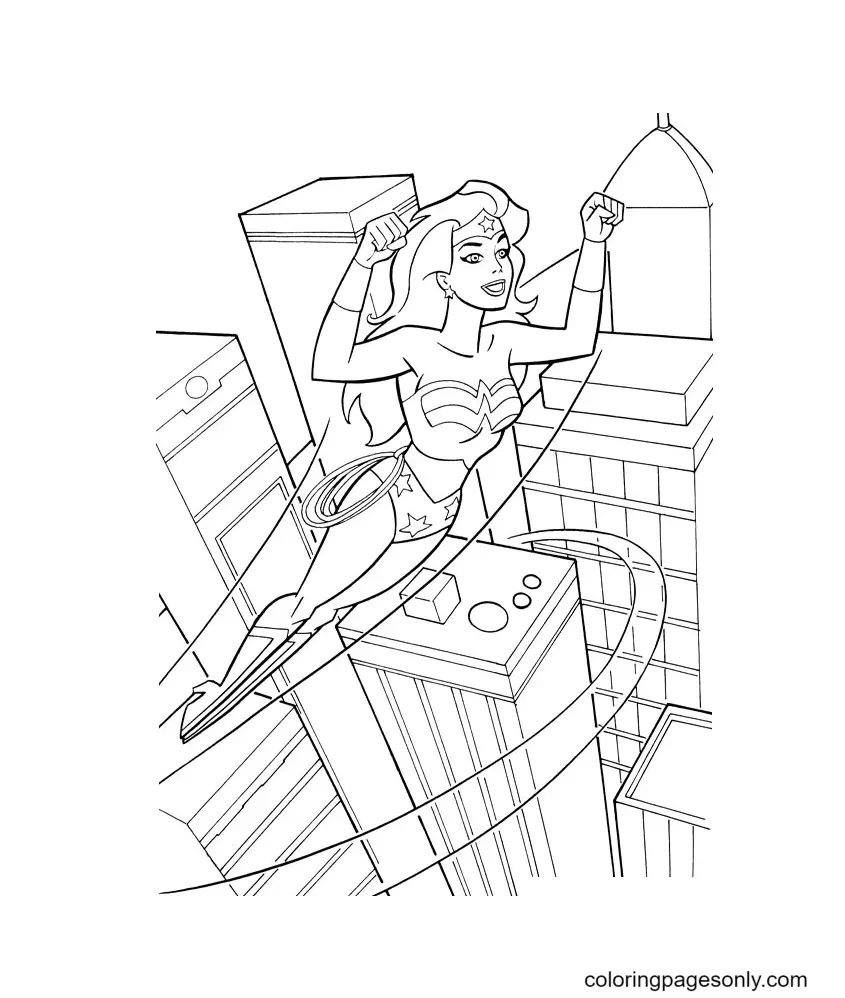 Wonder Woman Coloring Pages 50