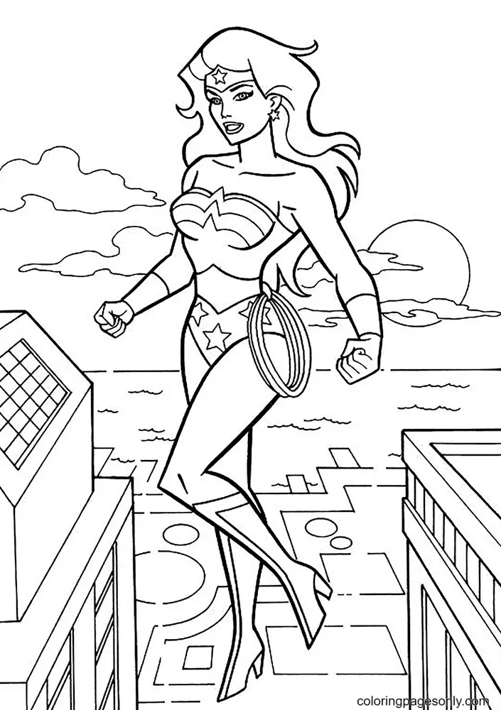 Wonder Woman Coloring Pages 53