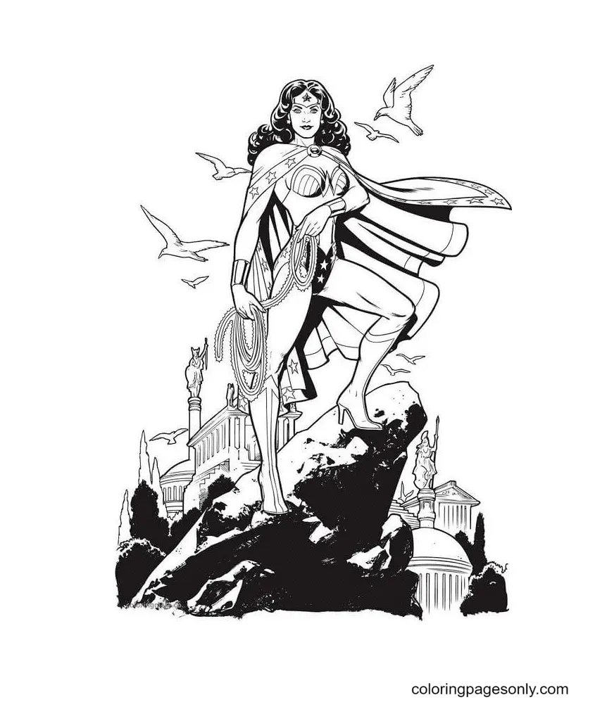 Wonder Woman Coloring Pages 54
