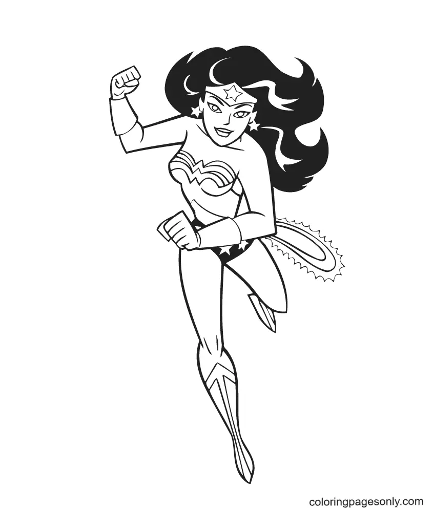Wonder Woman Coloring Pages 66