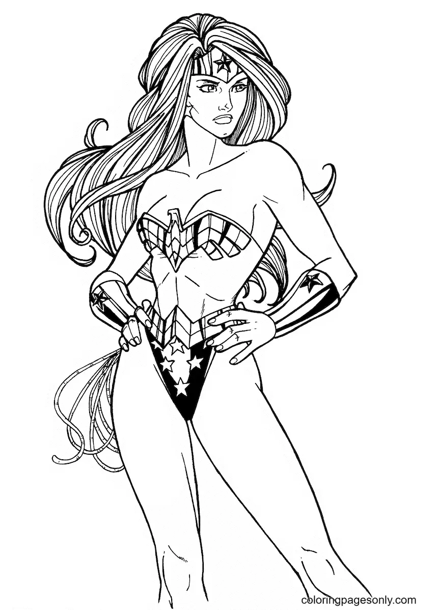 Wonder Woman Coloring Pages 8