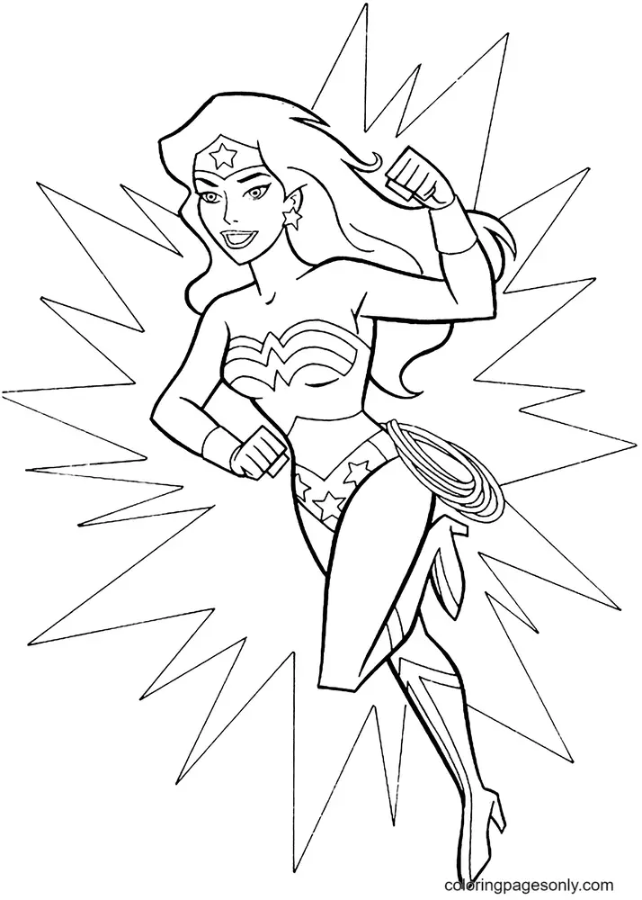 Wonder Woman Coloring Pages 9