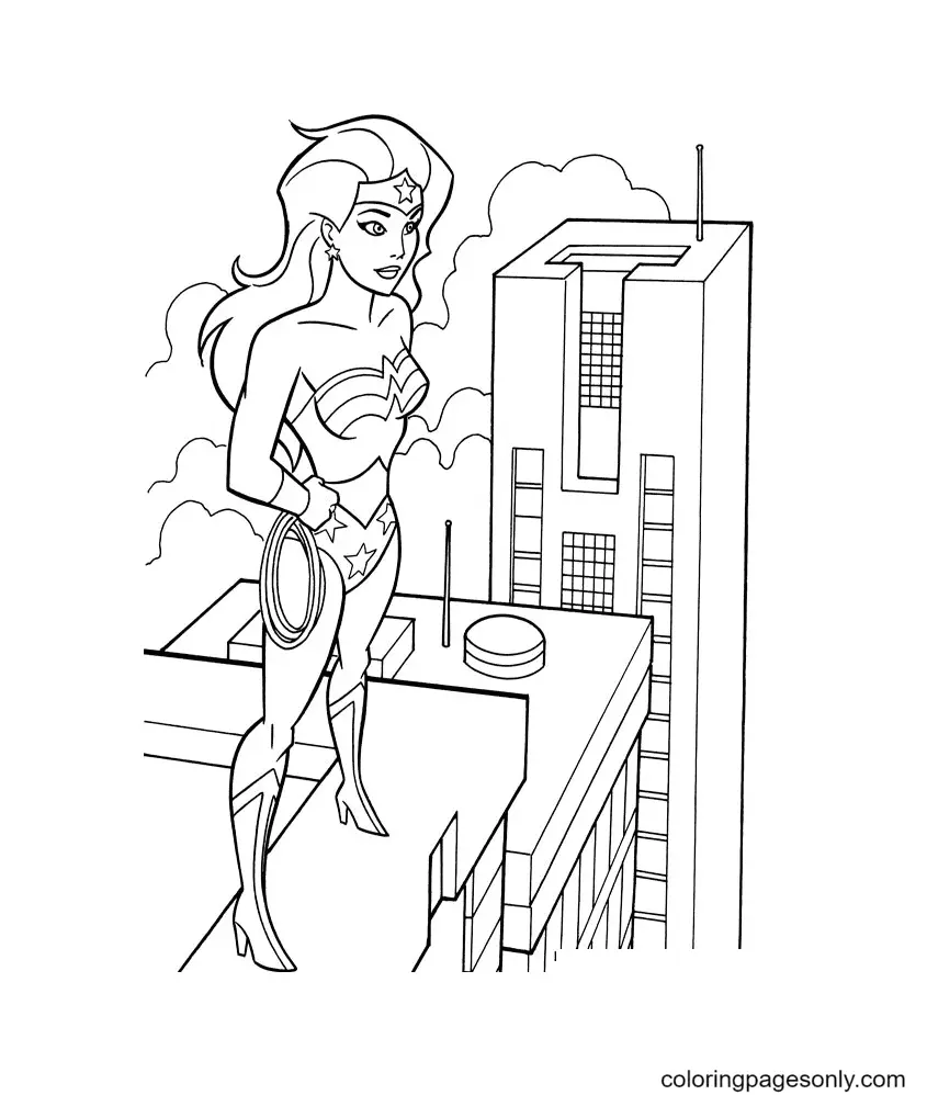 Wonder Woman Coloring Pages 91