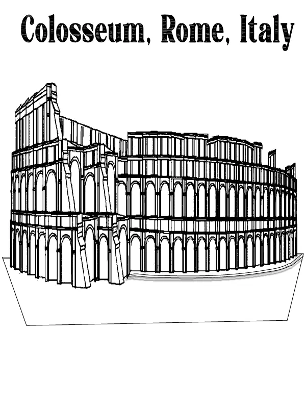 Wonders of the World Coloring Pages 1