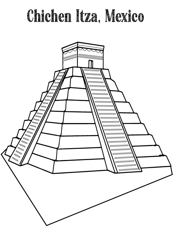 Wonders of the World Coloring Pages 10