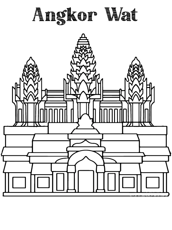 Wonders of the World Coloring Pages 11