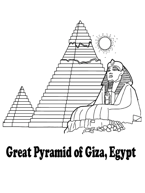 Wonders of the World Coloring Pages 4