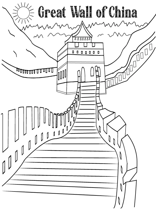 Wonders of the World Coloring Pages 6