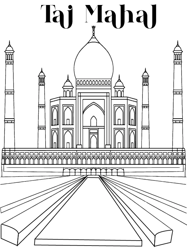 Wonders of the World Coloring Pages 7