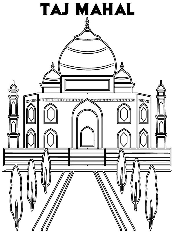 Wonders of the World Coloring Pages 8