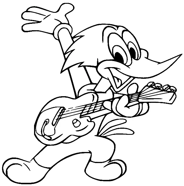 Woody Woodpecker Para Colorear 100