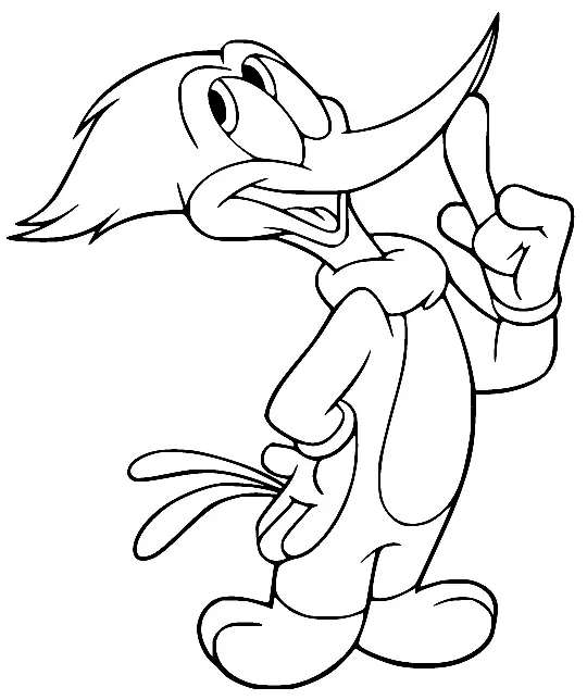 Woody Woodpecker Para Colorear 13