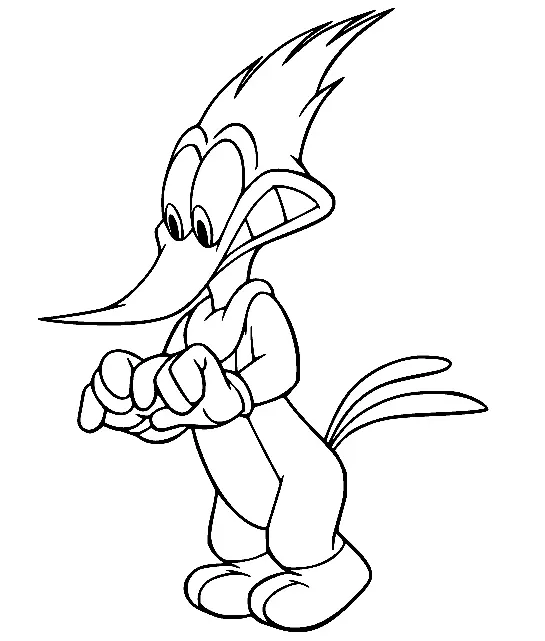 Woody Woodpecker Para Colorear 19