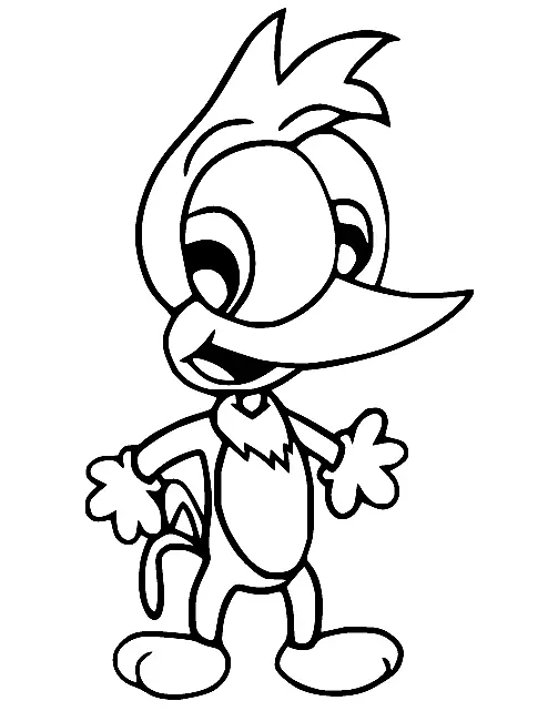 Woody Woodpecker Para Colorear 38