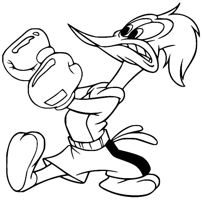 Woody Woodpecker Para Colorear 4