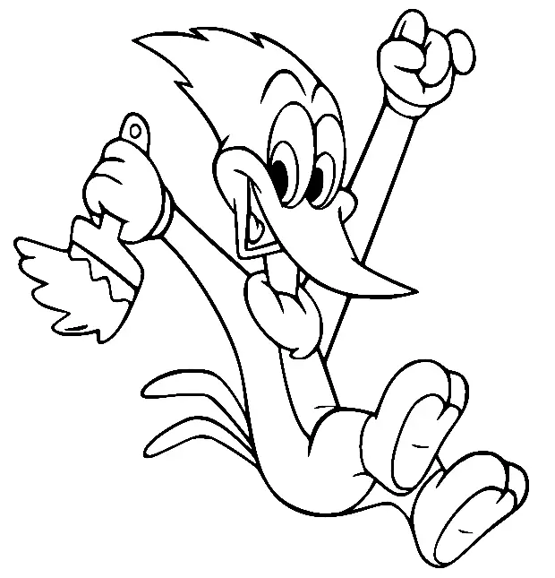 Woody Woodpecker Para Colorear 41
