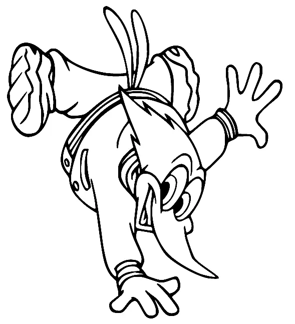 Woody Woodpecker Para Colorear 45