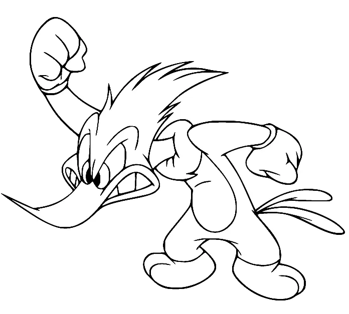 Woody Woodpecker Para Colorear 5