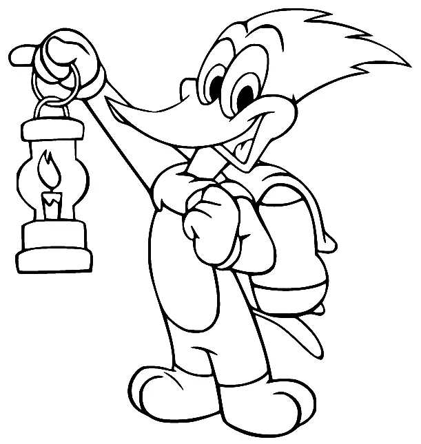 Woody Woodpecker Para Colorear 53