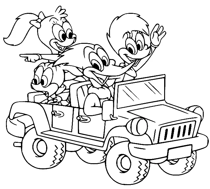 Woody Woodpecker Para Colorear 6