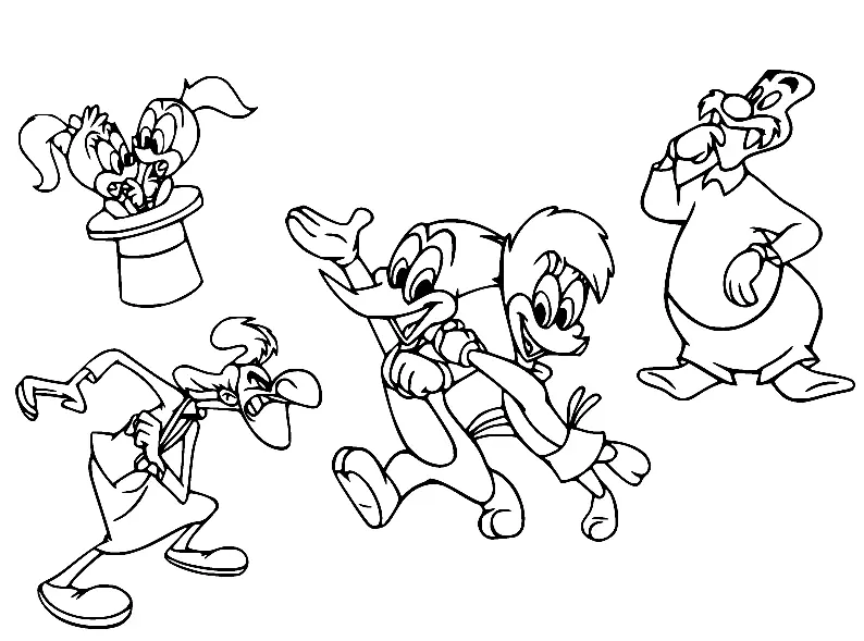 Woody Woodpecker Para Colorear 62