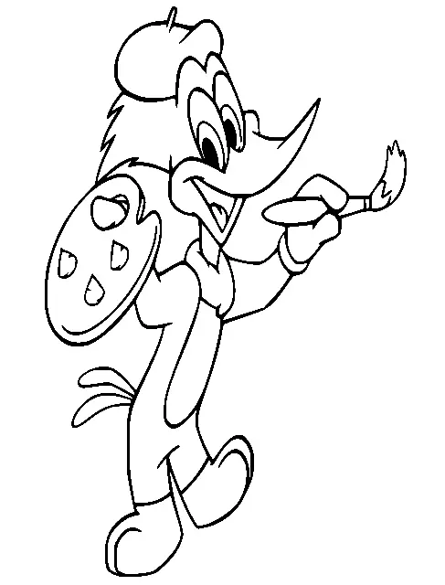Woody Woodpecker Para Colorear 75