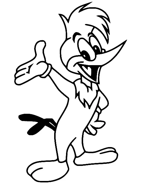 Woody Woodpecker Para Colorear 99