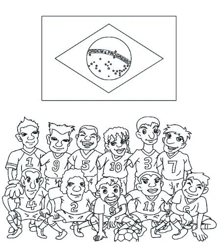 Desenhos de Das Bandeiras Da Copa Do Mundo 2018 Para Colorir 107