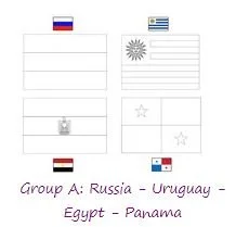 Desenhos de Das Bandeiras Da Copa Do Mundo 2018 Para Colorir 13