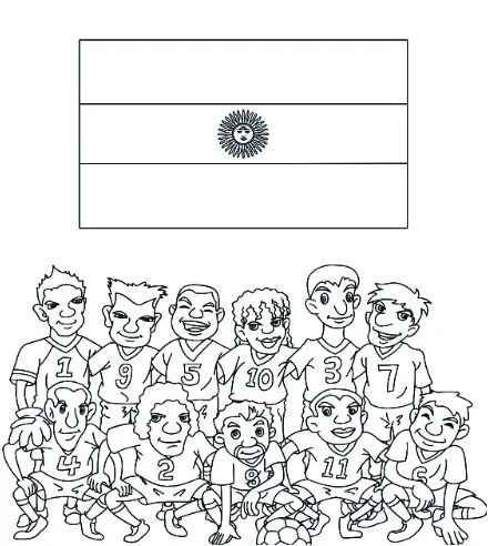 Desenhos de Das Bandeiras Da Copa Do Mundo 2018 Para Colorir 21